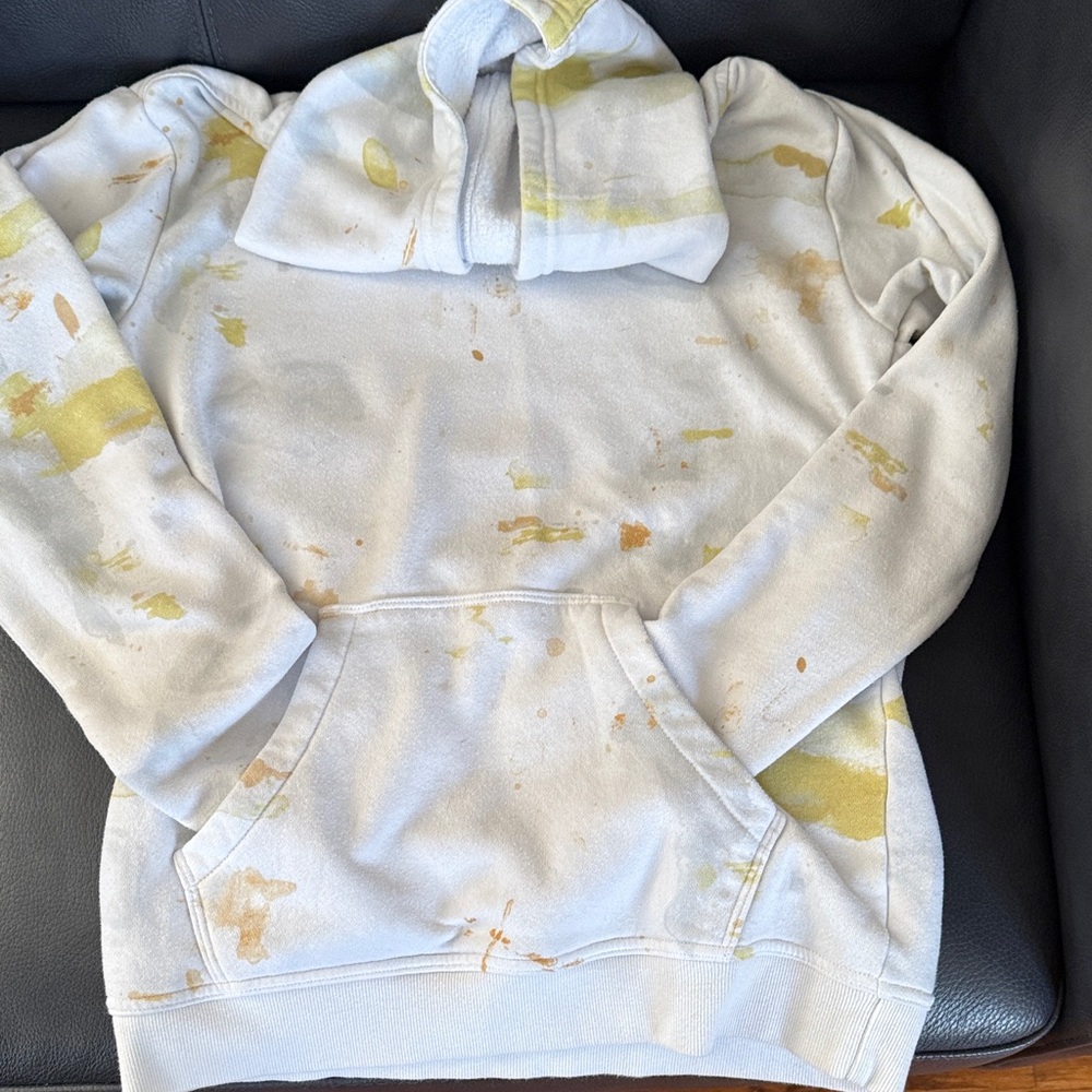 DSG Kids Hoodie in White and Yellow